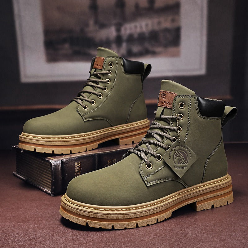 Botas Hombre Cuero Invierno Moda