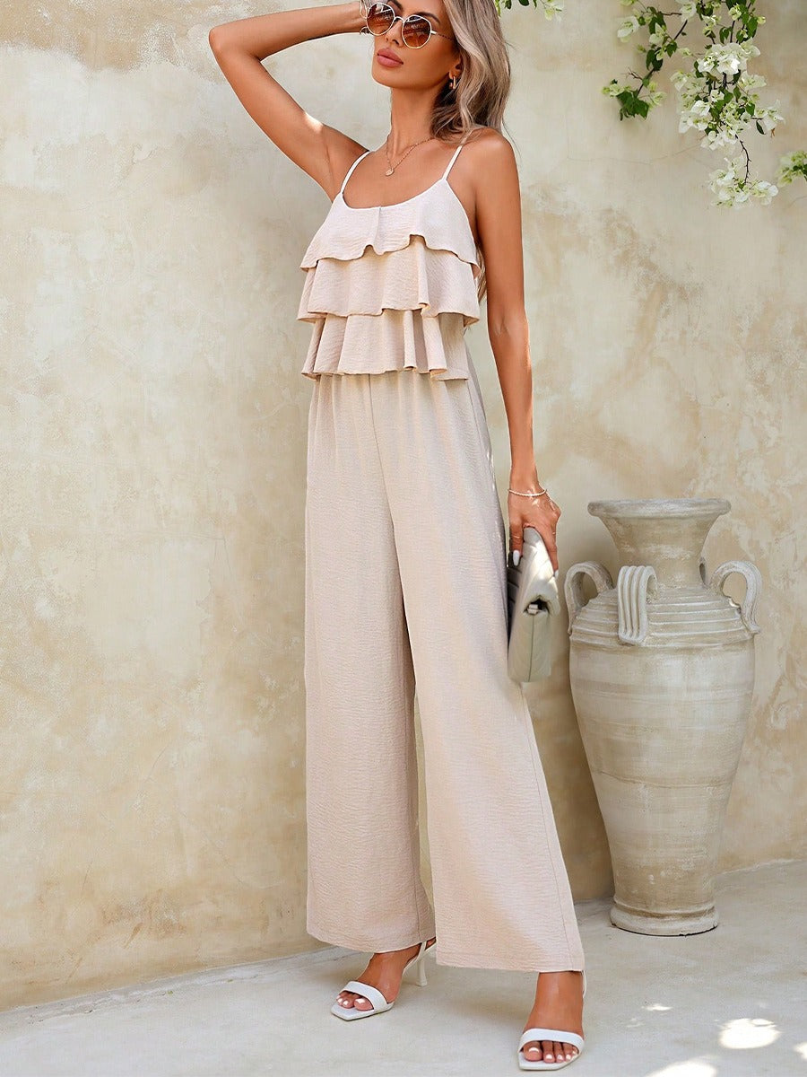 Vestido mono elegante con volantes estilo bohemio - Vestiria