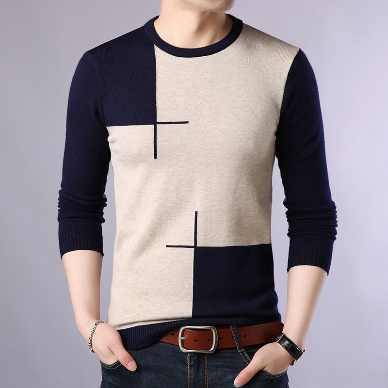 Jerséis Hombre Manga Larga Estampado Geométrico