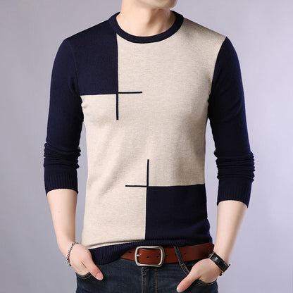 Jerséis Hombre Manga Larga Estampado Geométrico