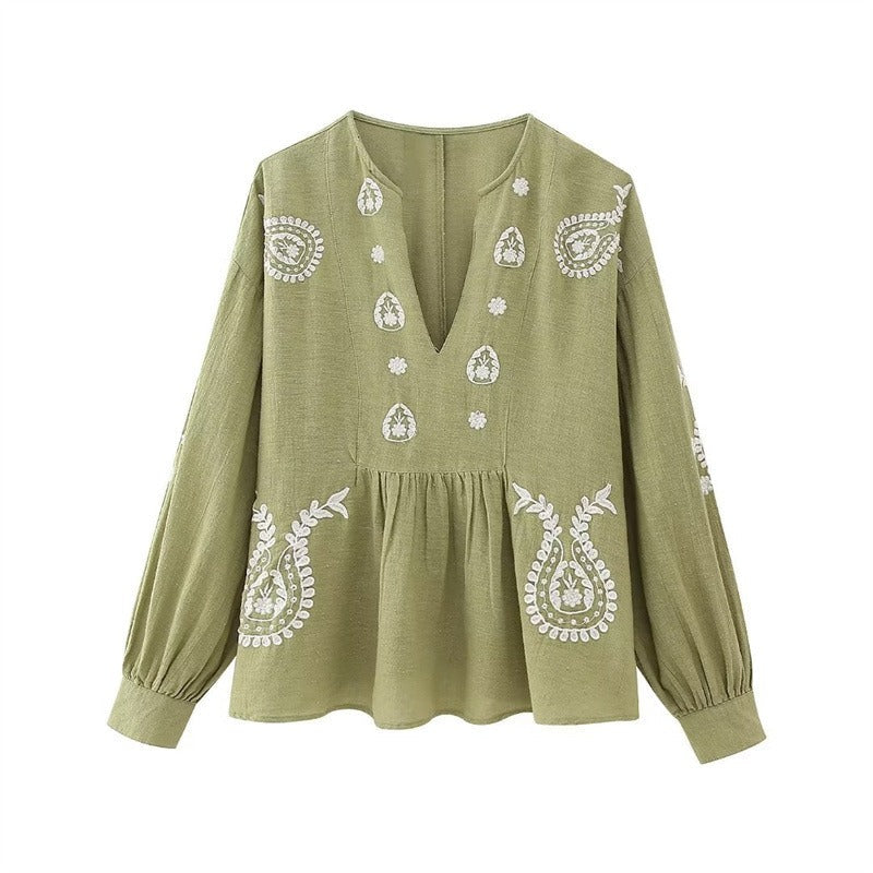 Blusa Mujer Algodón Estilo Boho Chic - Vestiria