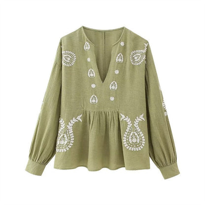Blusa Mujer Algodón Estilo Boho Chic - Vestiria