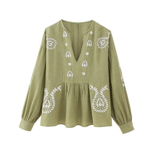 Blusa Mujer Algodón Estilo Boho Chic - Vestiria