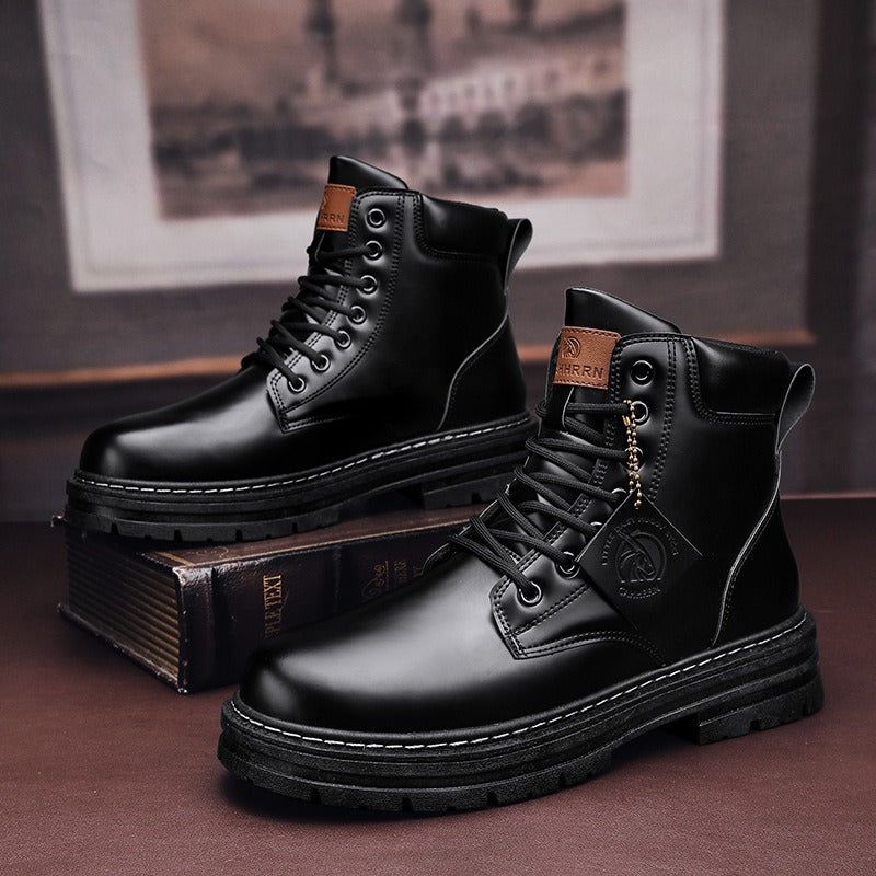 Botas Hombre Cuero Invierno Moda