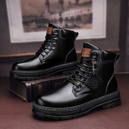 Botas Hombre Cuero Invierno Moda