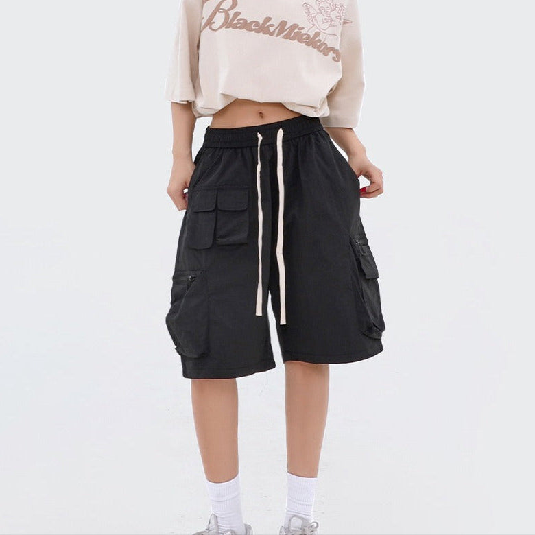Pantalones cortos mujer casual con bolsillos grandes - Vestiria