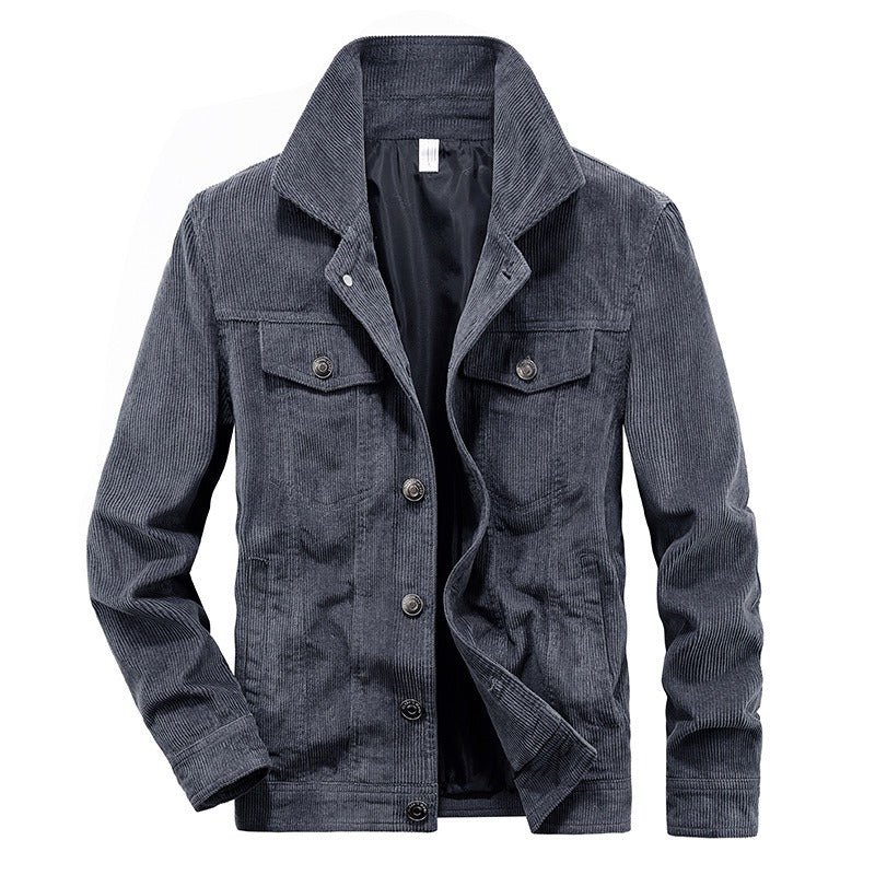 Chaqueta de cuero estilo clásico hombre