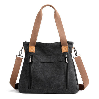 Bolso gran formato de lona resistente mujer