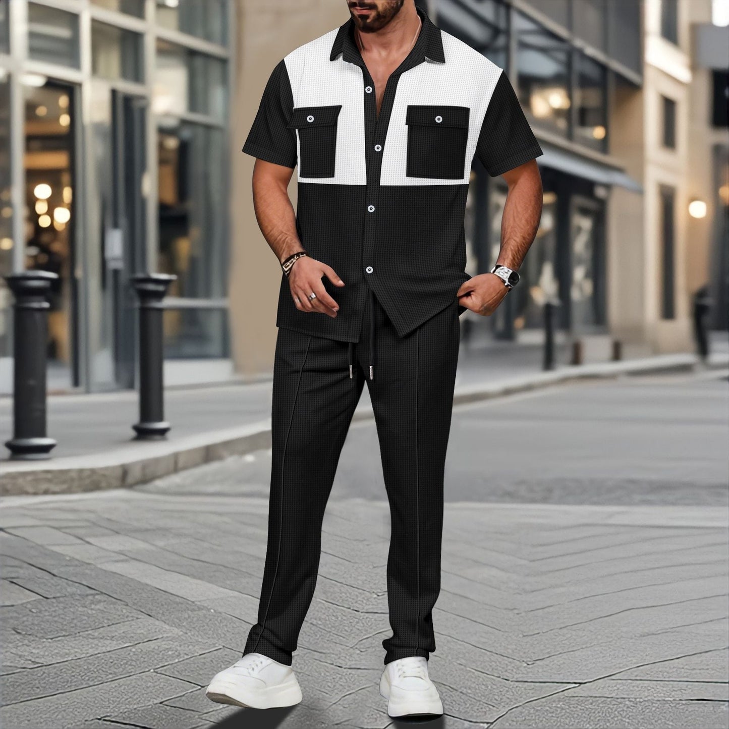 Polo y pantalón deportivo hombre estilo casual - Vestiria
