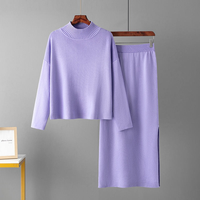 Conjunto Punto Mujer Azul Marino