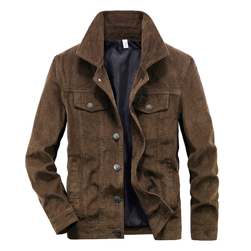 Chaqueta de cuero estilo clásico hombre