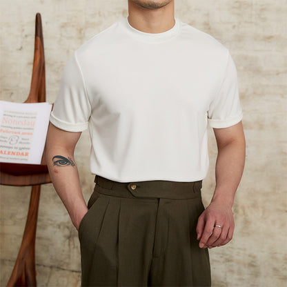 Camiseta Hombre Clásica Tejido Elástico Suave - Vestiria