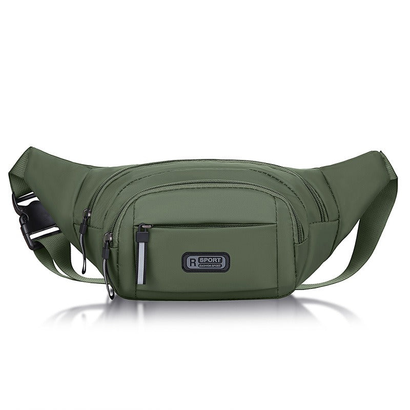 Cinturón mochila hombre impermeable múltiples compartimentos