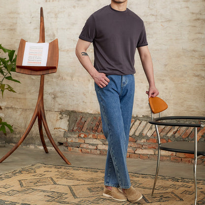 Camiseta Hombre Clásica Tejido Elástico Suave