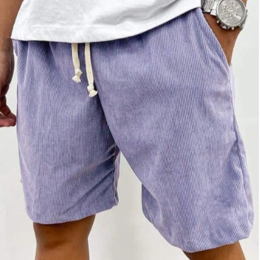 Pantalones cortos pana hombre informal cómodos