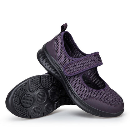 Zapatillas deportivas mujer transpirables con cierre rápido