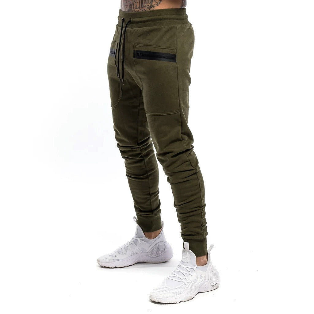 Pantalones deportivos hombre ajustados transpirables