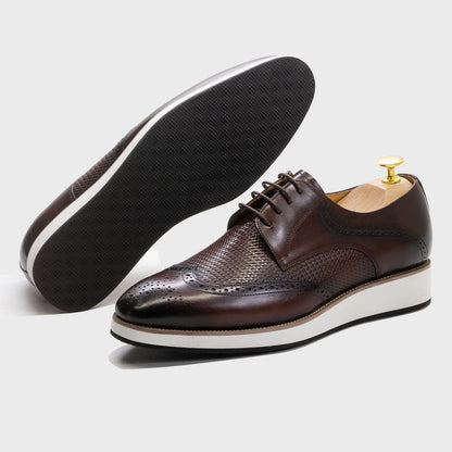 Zapatos Derby Hombre Cuero Clásicos Elegantes - Vestiria