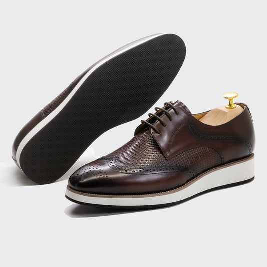Zapatos Derby Hombre Cuero Clásicos Elegantes - Vestiria