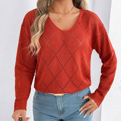Jersey mujer calado rombos elegante - Vestiria