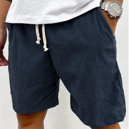 Pantalones cortos pana hombre informal cómodos