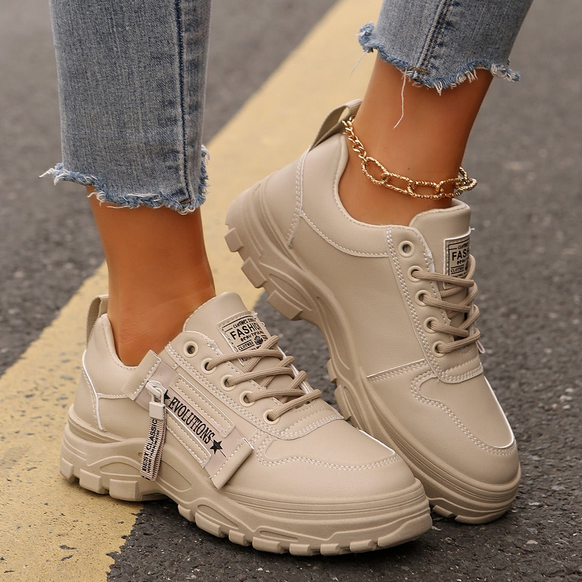 Zapatillas Mujer Cuero Sintético Comodas - Vestiria