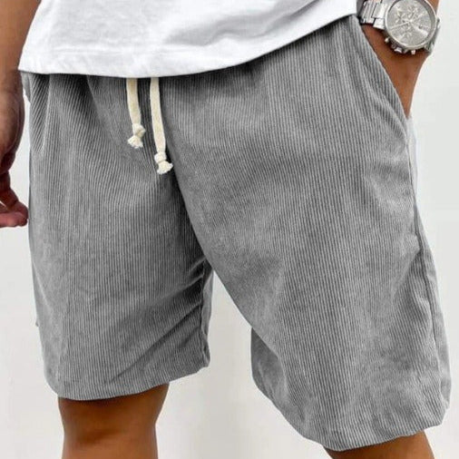 Pantalones cortos pana hombre informal cómodos - Vestiria