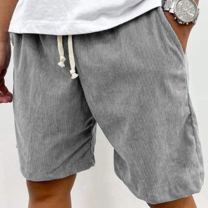 Pantalones cortos pana hombre informal cómodos - Vestiria