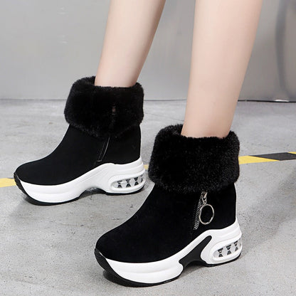 Botas Mujer Altas Forradas Cremallera Impermeables