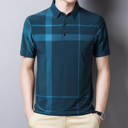Polo Hombre Cuadriculado Deporte