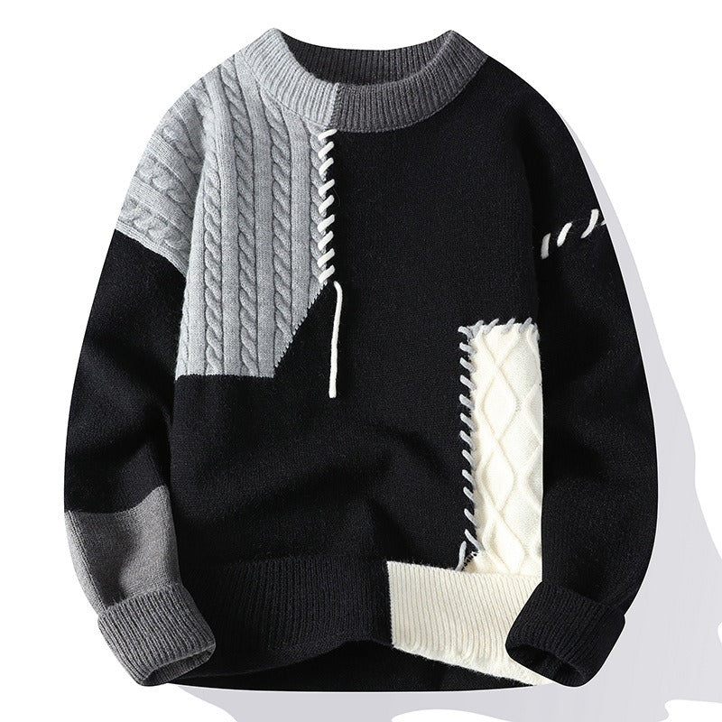 Jerséis Patchwork Hombre Casual