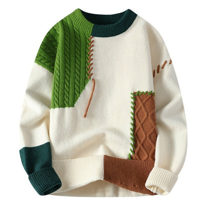 Jerséis Patchwork Hombre Casual