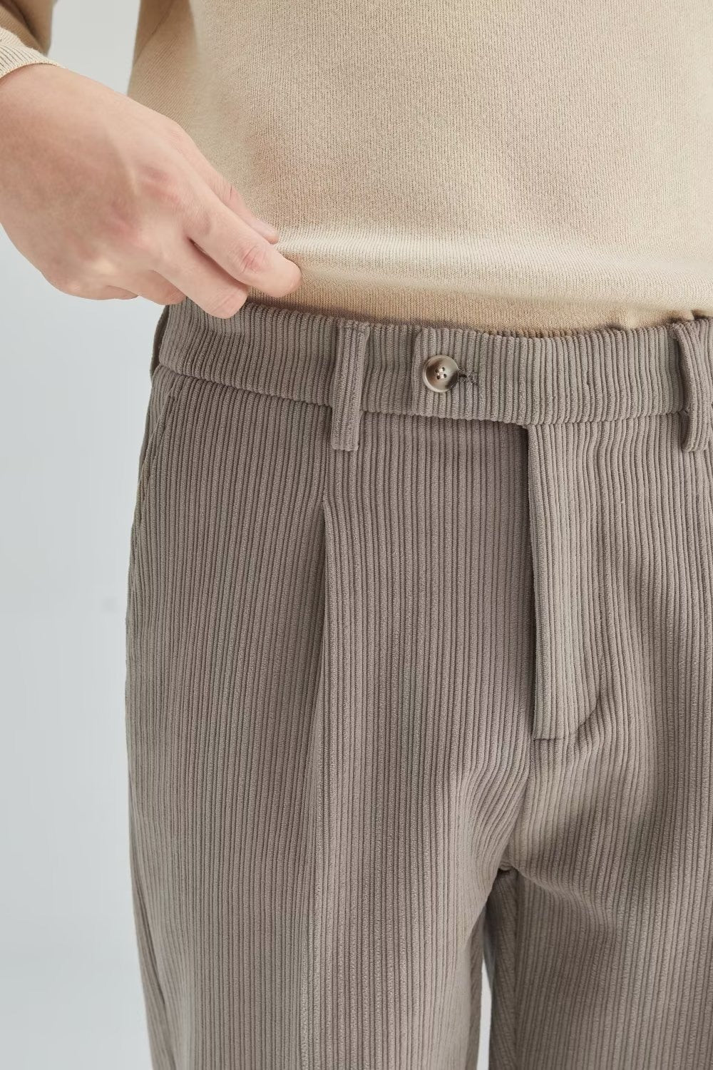 Pantalones Hombre Corte Clásico Pana Resistente - Vestiria
