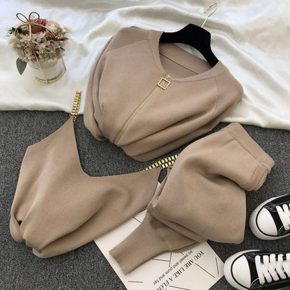 Chaqueta mujer cuello redondo cremallera metalizada moda