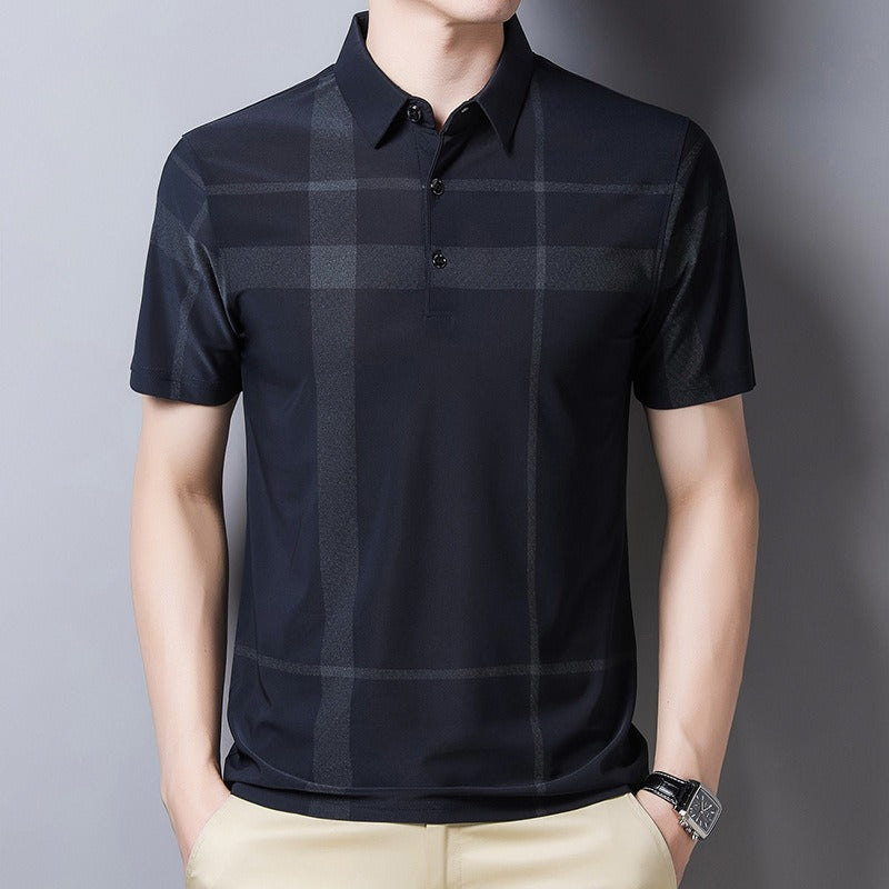 Polo Hombre Cuadriculado Deporte