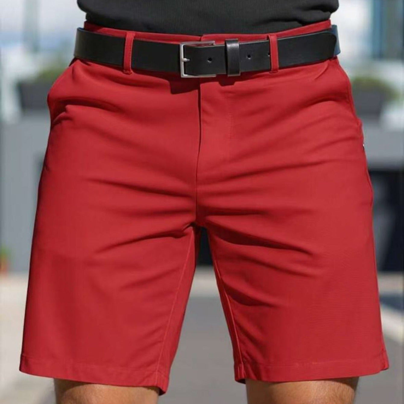 Pantalones cortos deportivos elásticos ajustados hombre - Vestiria