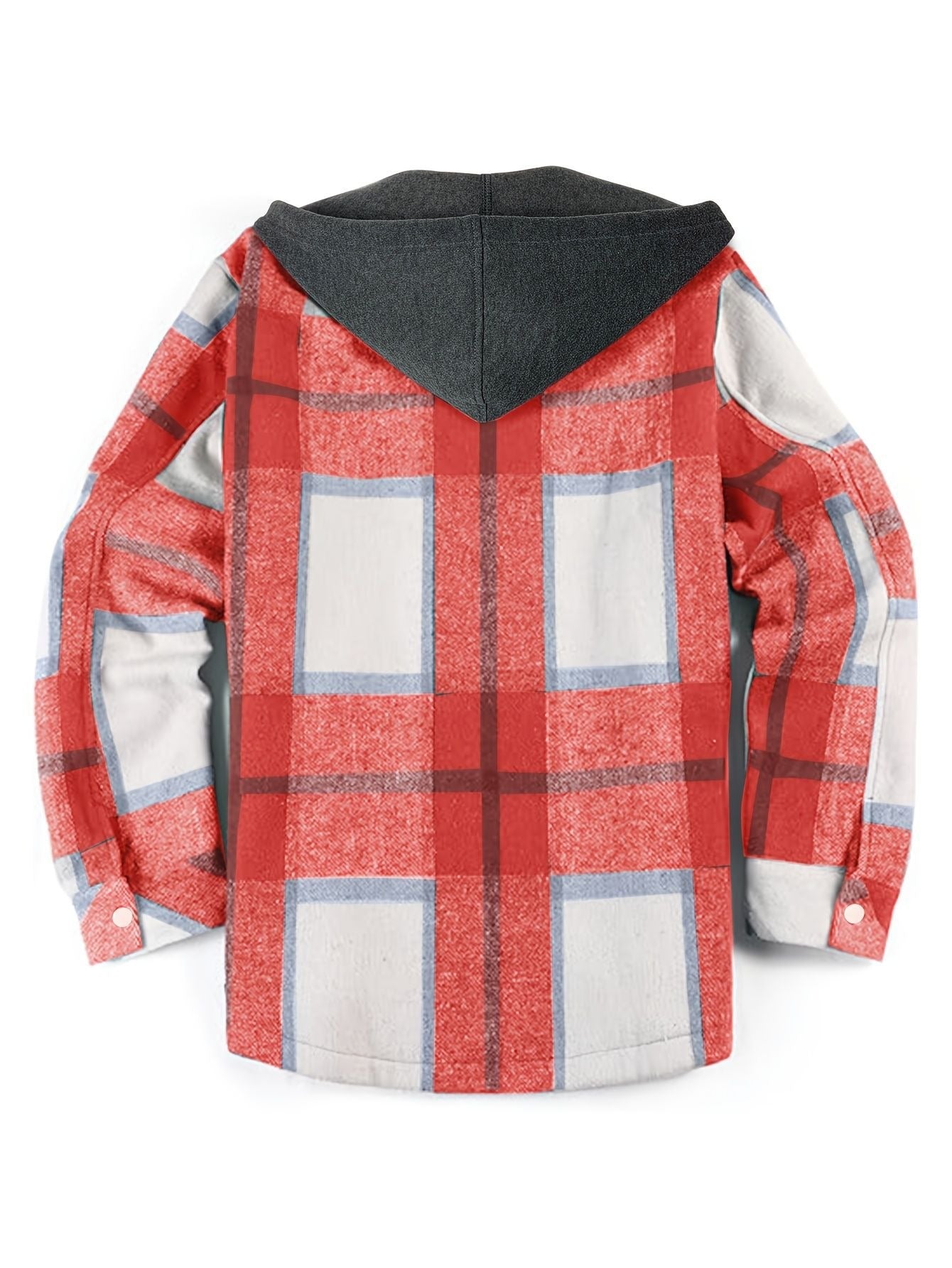 Chaqueta Hombre Cuadros Abrigo Deportivo