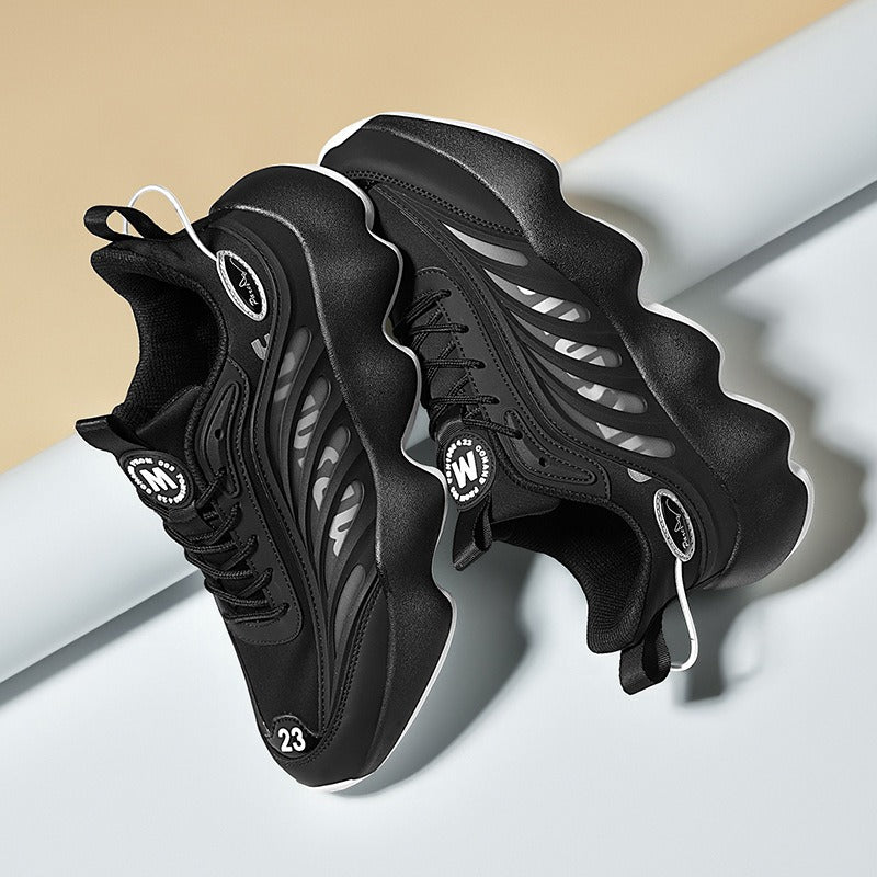 Zapatillas running hombre transpirables suela gruesa