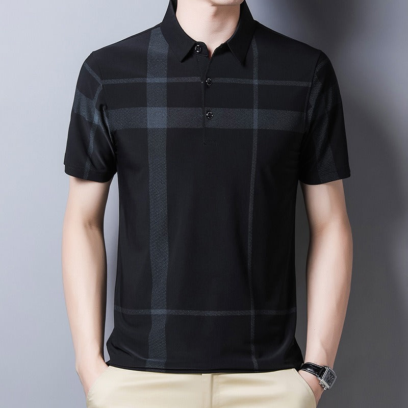 Polo Hombre Cuadriculado Deporte