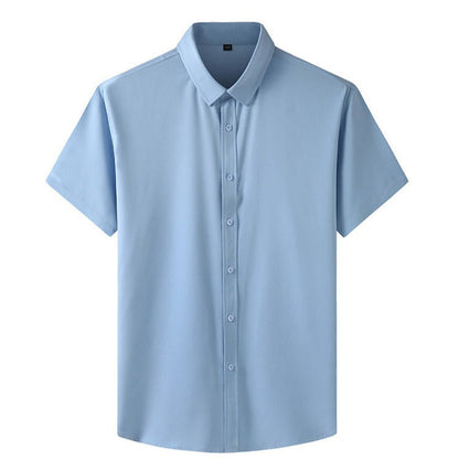 Camisa Hombre Manga Corta Elástica