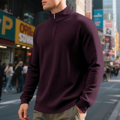 Chaquetón Hombre Waffle Cremallera