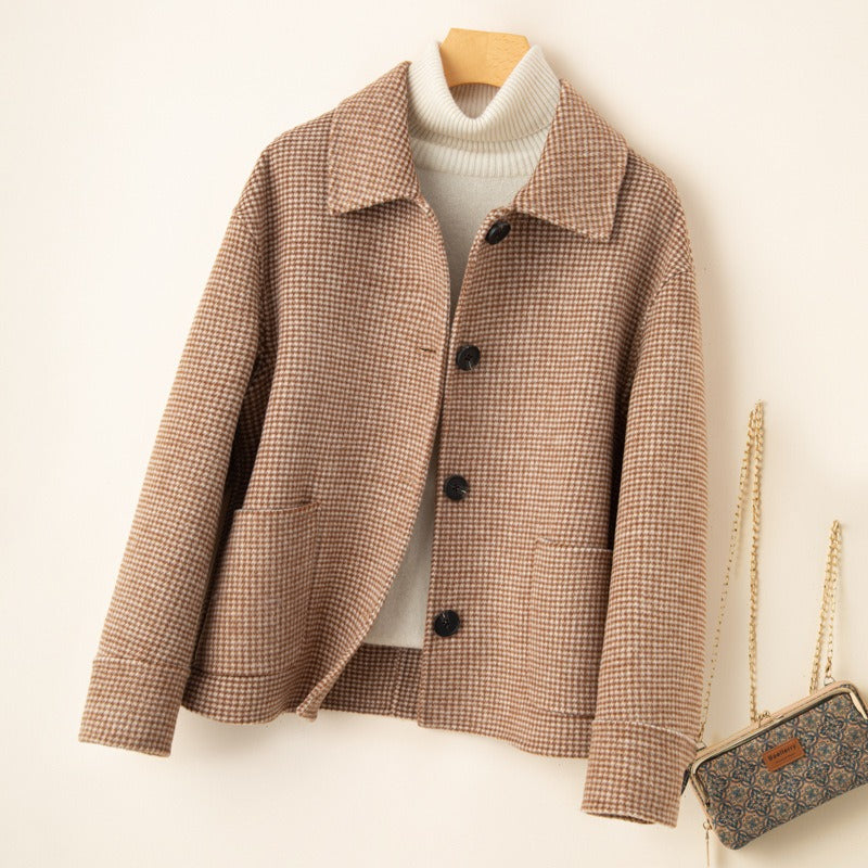 Chaqueta de Piel Sintética Elegante Mujer