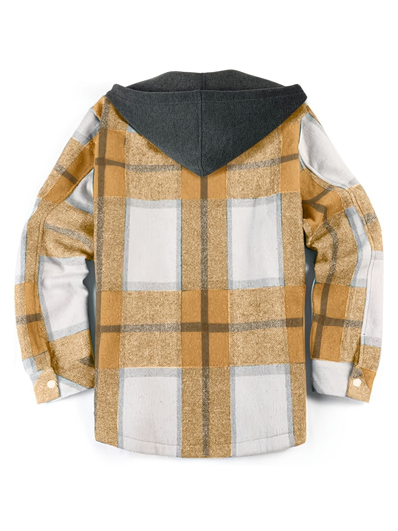 Chaqueta Hombre Cuadros Abrigo Deportivo