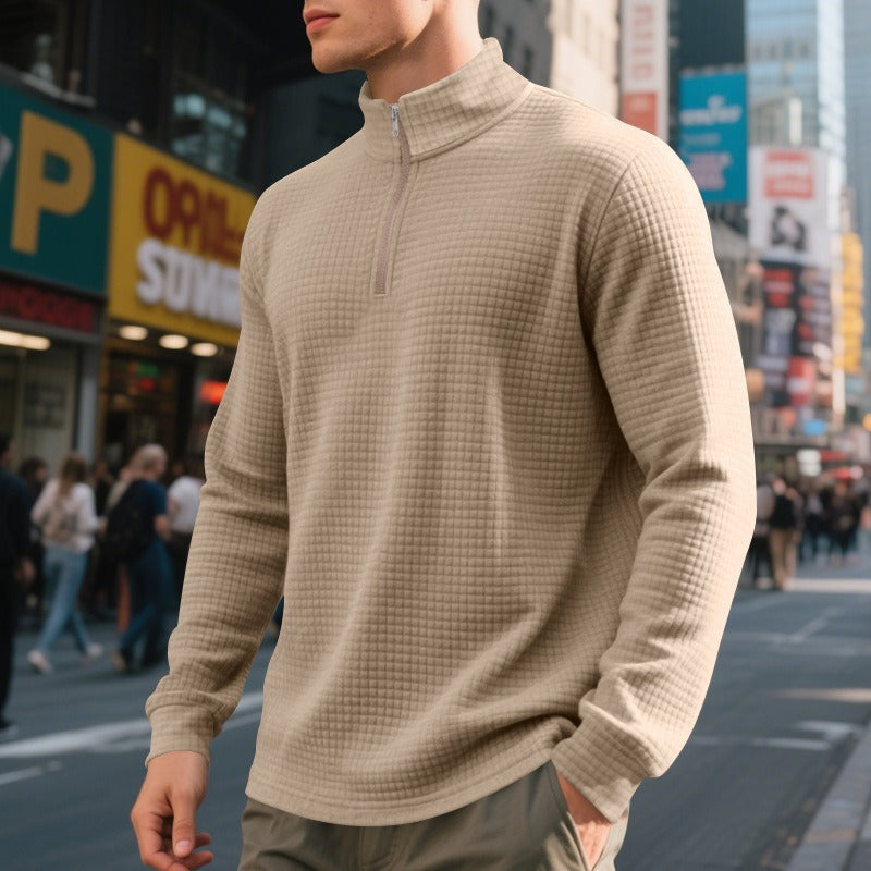 Chaquetón Hombre Waffle Cremallera