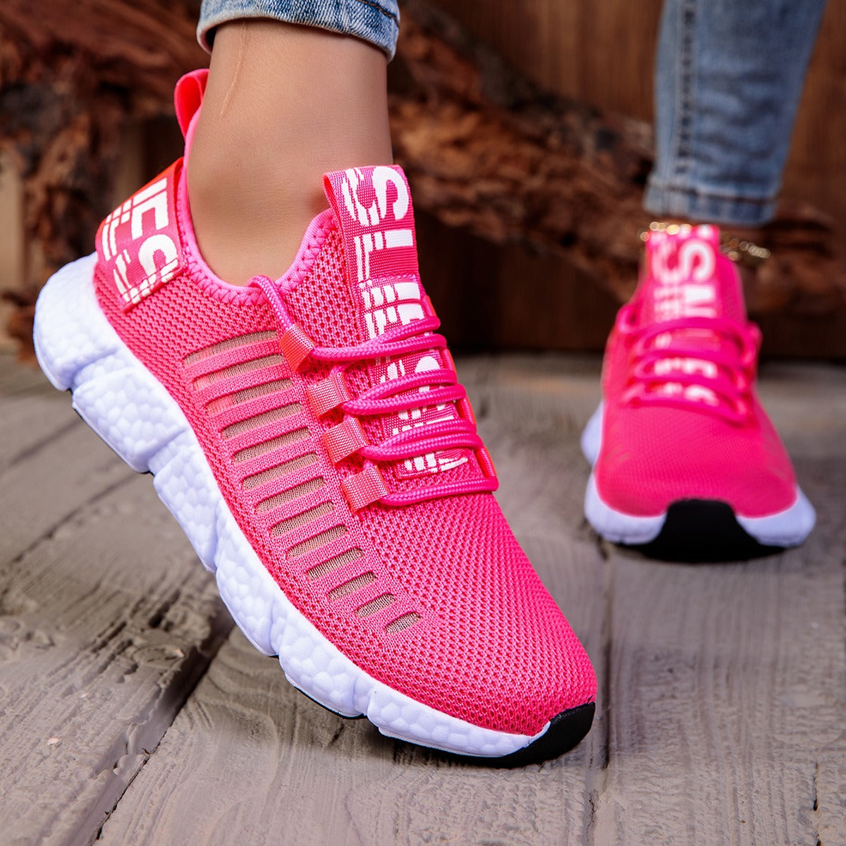 Zapatillas deporte mujer ligero y transpirable