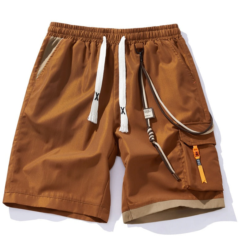 Pantalones cortos deportivos con bolsillo lateral estilo urbano