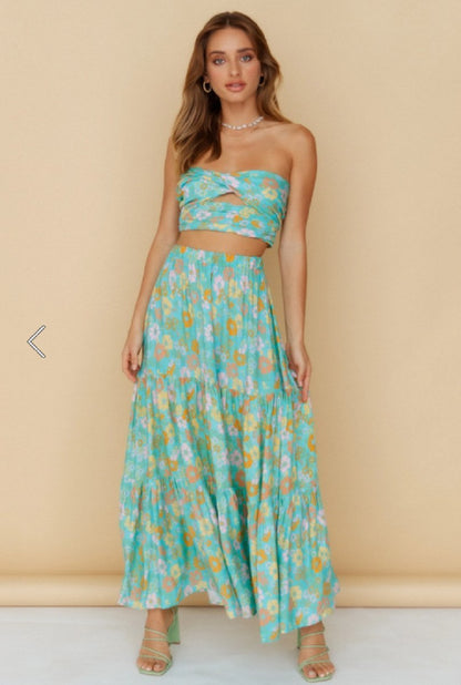 Vestido Escote Estampado Mujer Elegante