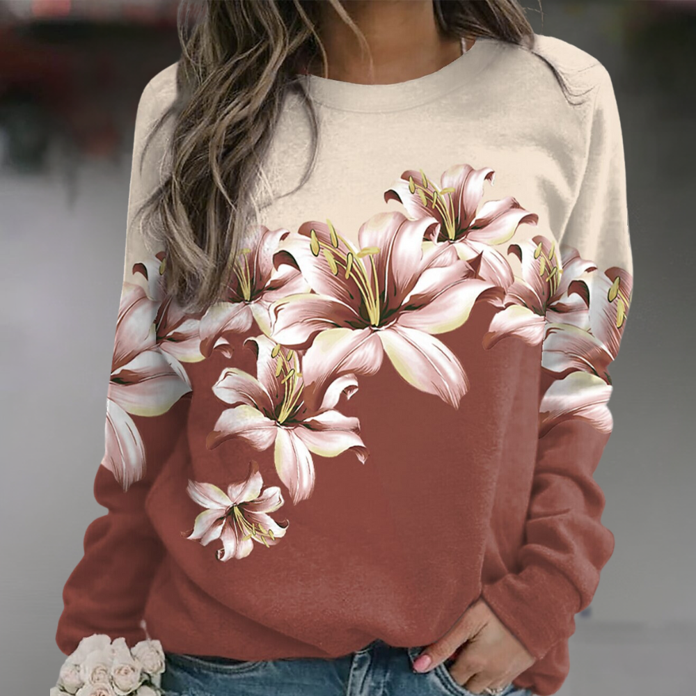 Sudadera Floral Mujer Estilo Boho