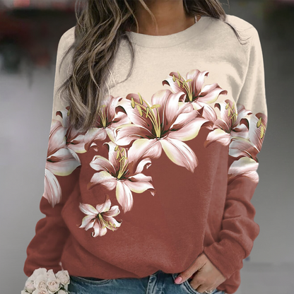 Sudadera Floral Mujer Estilo Boho