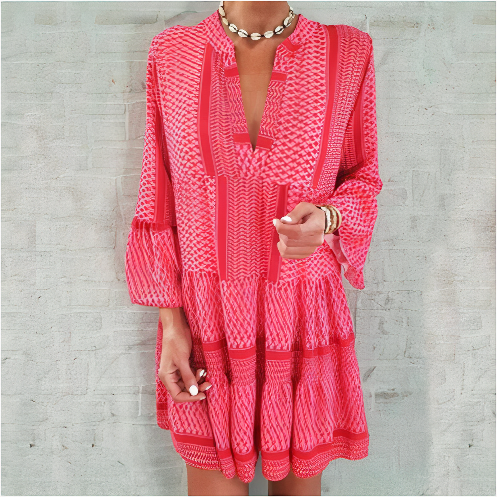 Vestido Playa Boho Chic Mujer - Vestiria